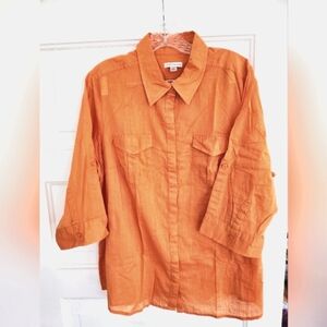Croft & Barrow light cotton shirt size 1X #111